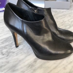 Black platform heel